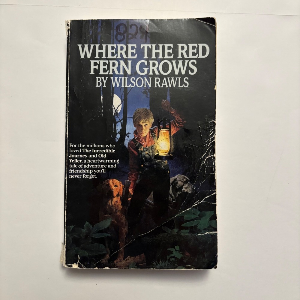 Wilson Rawls Where the Red Fern Grows Book Paperback Black Vintage Laurel Leaf